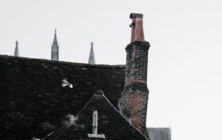 an old house requiring chimney inspection