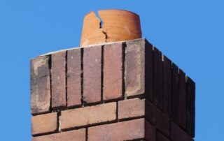 Chimney exterior in need of repairs